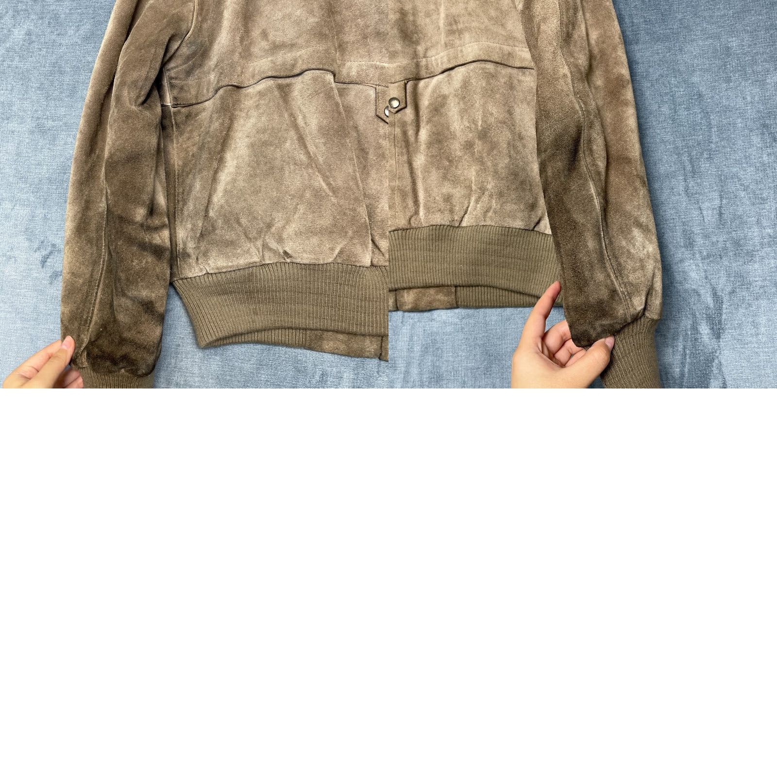 Vintage VINTAGE Genuine Leather Jacket Mens 44 Beige Bomber Suede Quilt Lined Leather Jacket Mens Beige Bomber Suede Quilt Lined Vintage Size US S / EU 44-46 / 1 - 10 Thumbnail