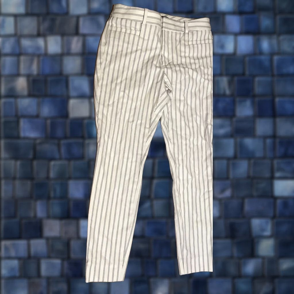Banana Republic Banana Republic Sloan Fit Women's 0 Pants Tapered Knit Flat Front 26x26 Black Multicolor Casual Office Business Size ONE SIZE - 1 Thumbnail