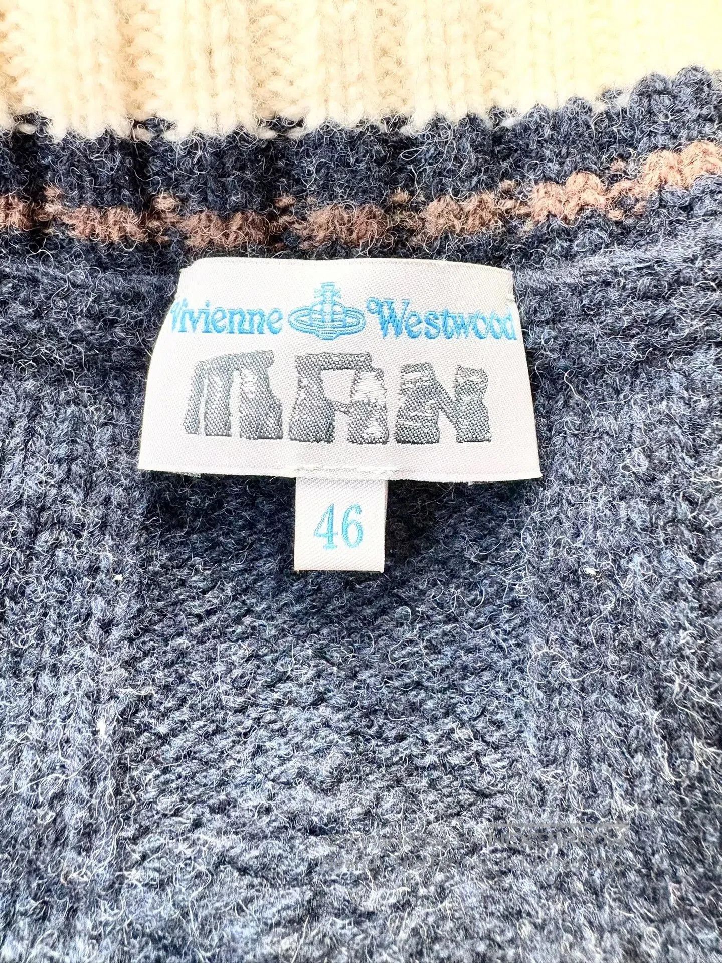 Vivienne Westwood Vivienne Westwood Navy Knitted Sweater. Size L / US 10 / IT 46 - 6 Thumbnail