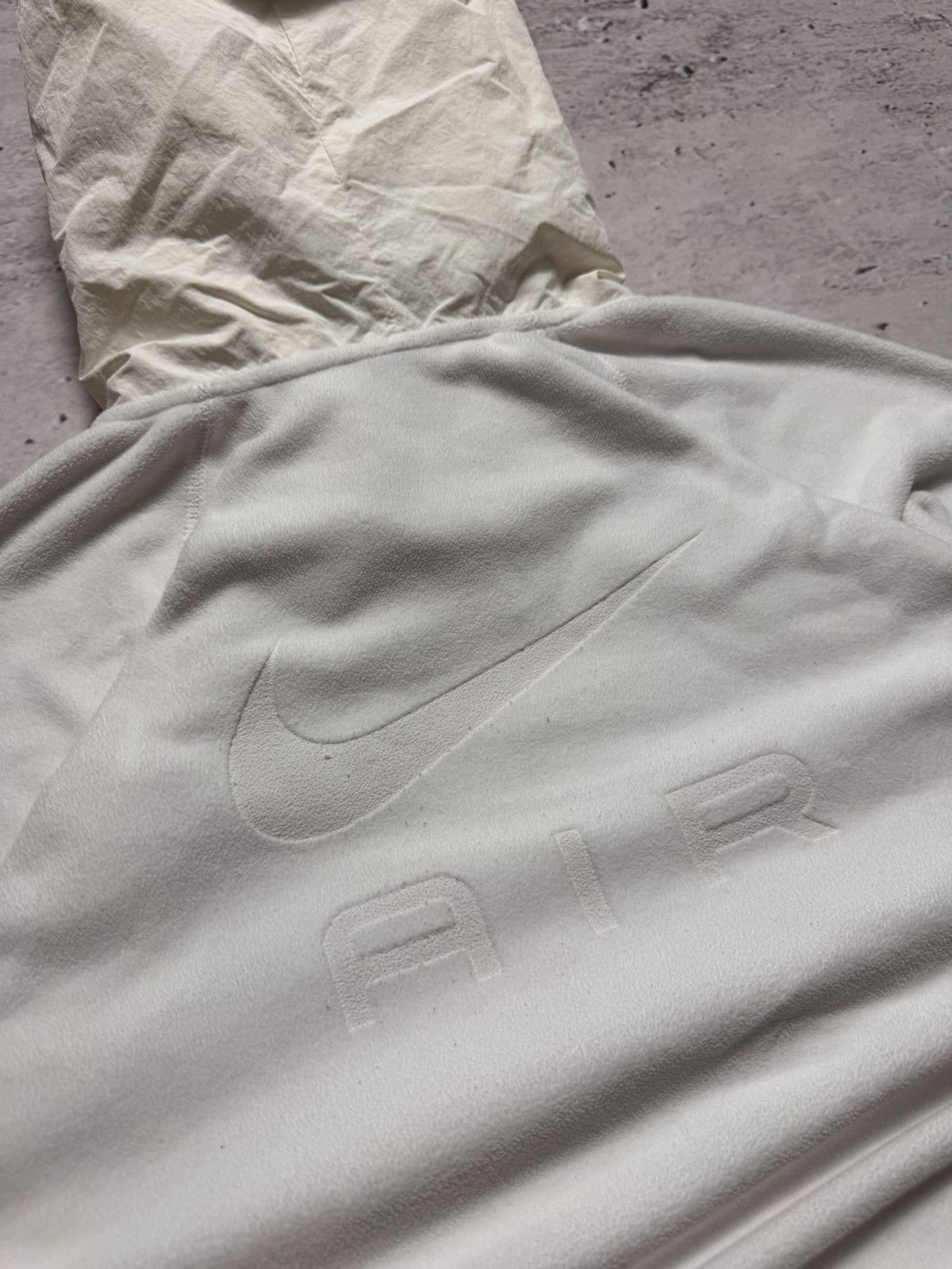 Nike × Vintage NIKE AIR TEDDY FLEECE VINTAGE DOUBLE LOGO OVERSIZE HOODIE Size US S / EU 44-46 / 1 - 8 Thumbnail