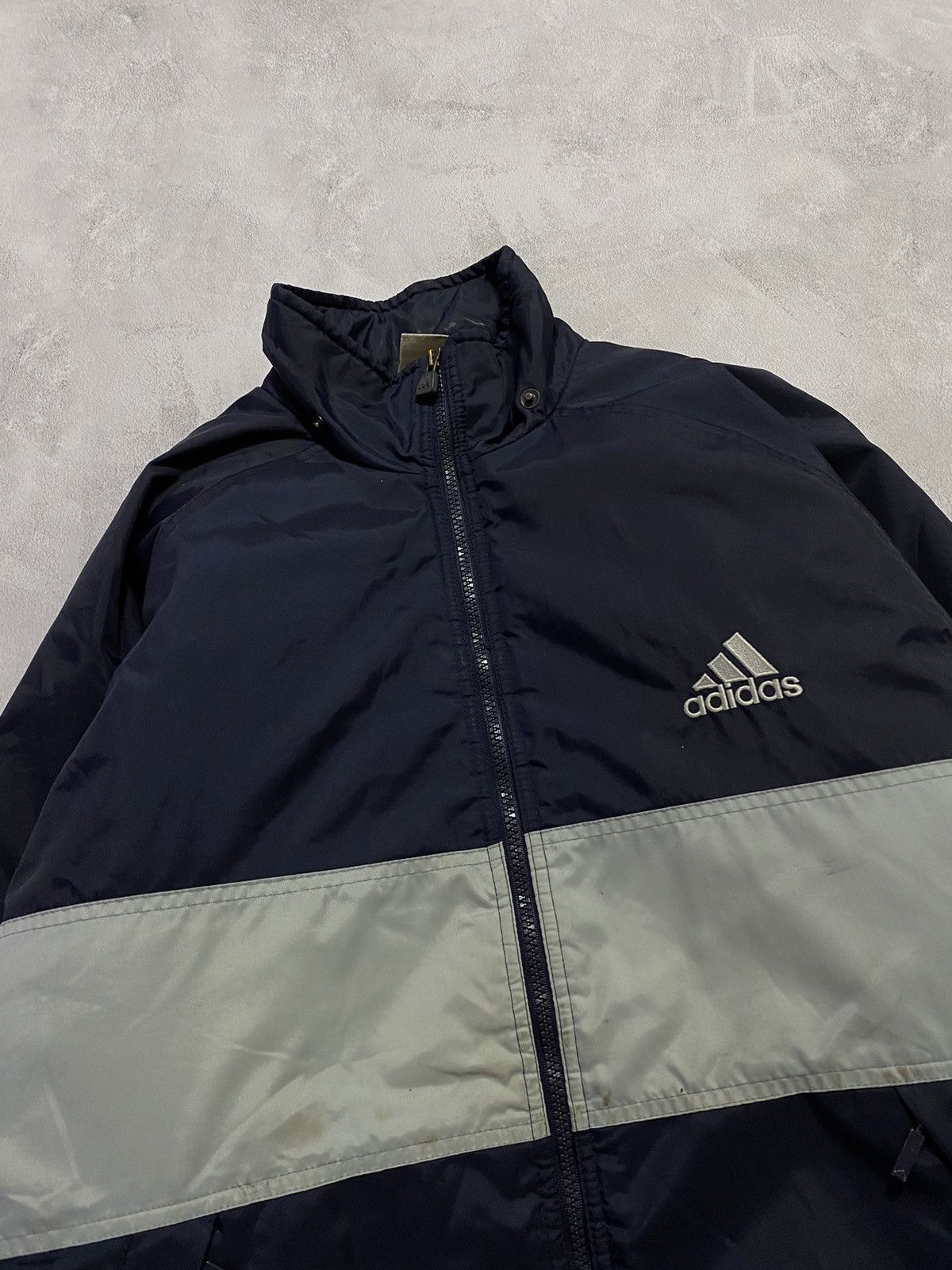 Adidas × Vintage 🥷🏻Vintage 90s Adidas Puffer Jacket BIG LOGO Size US M / EU 48-50 / 2 - 3 Thumbnail