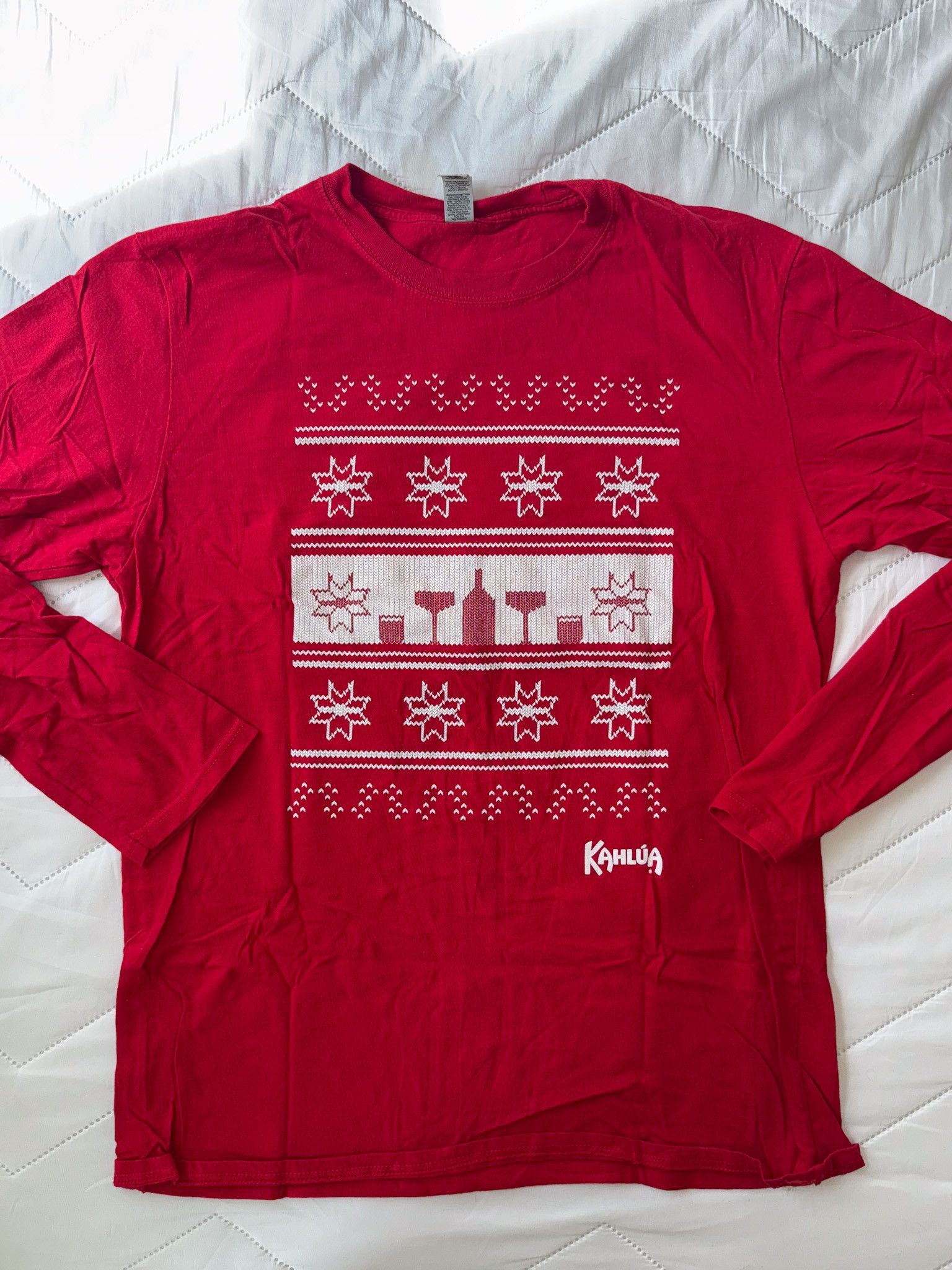 Other Kahlua "Ugly Sweater" Red Long-sleeve Tee Size US L / EU 52-54 / 3 - 1 Thumbnail
