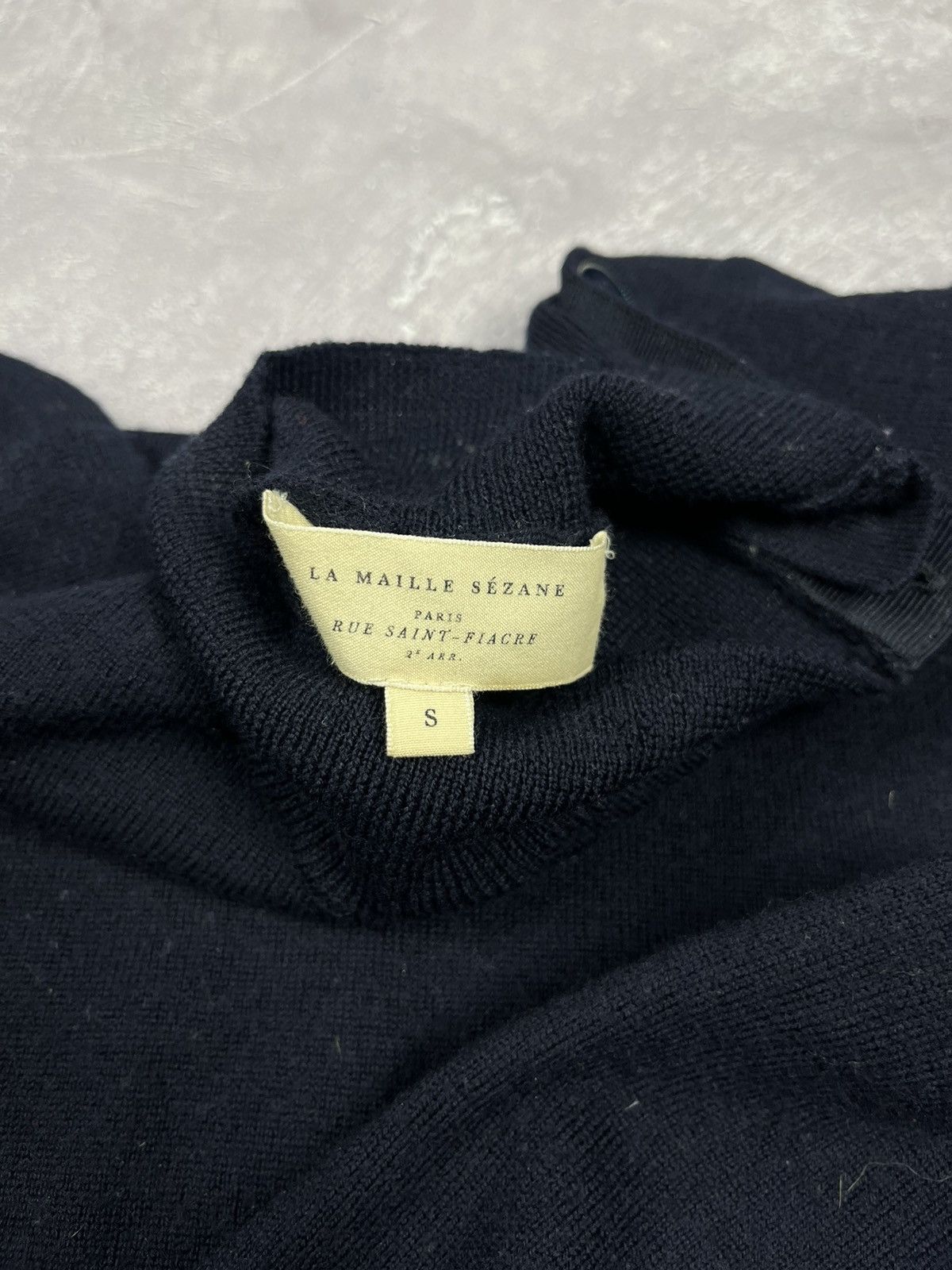 Sezane SEZANE Wool Button Neck Sweater Size S Blue Size S / US 4 / IT 40 - 9 Thumbnail