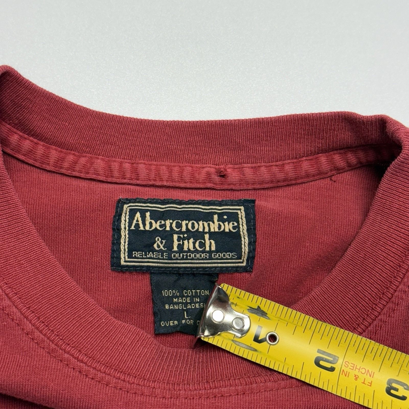Abercrombie & Fitch Vintage Abercrombie & Fitch Shirt Mens Large Red Long Sleeve Size US L / EU 52-54 / 3 - 11 Thumbnail