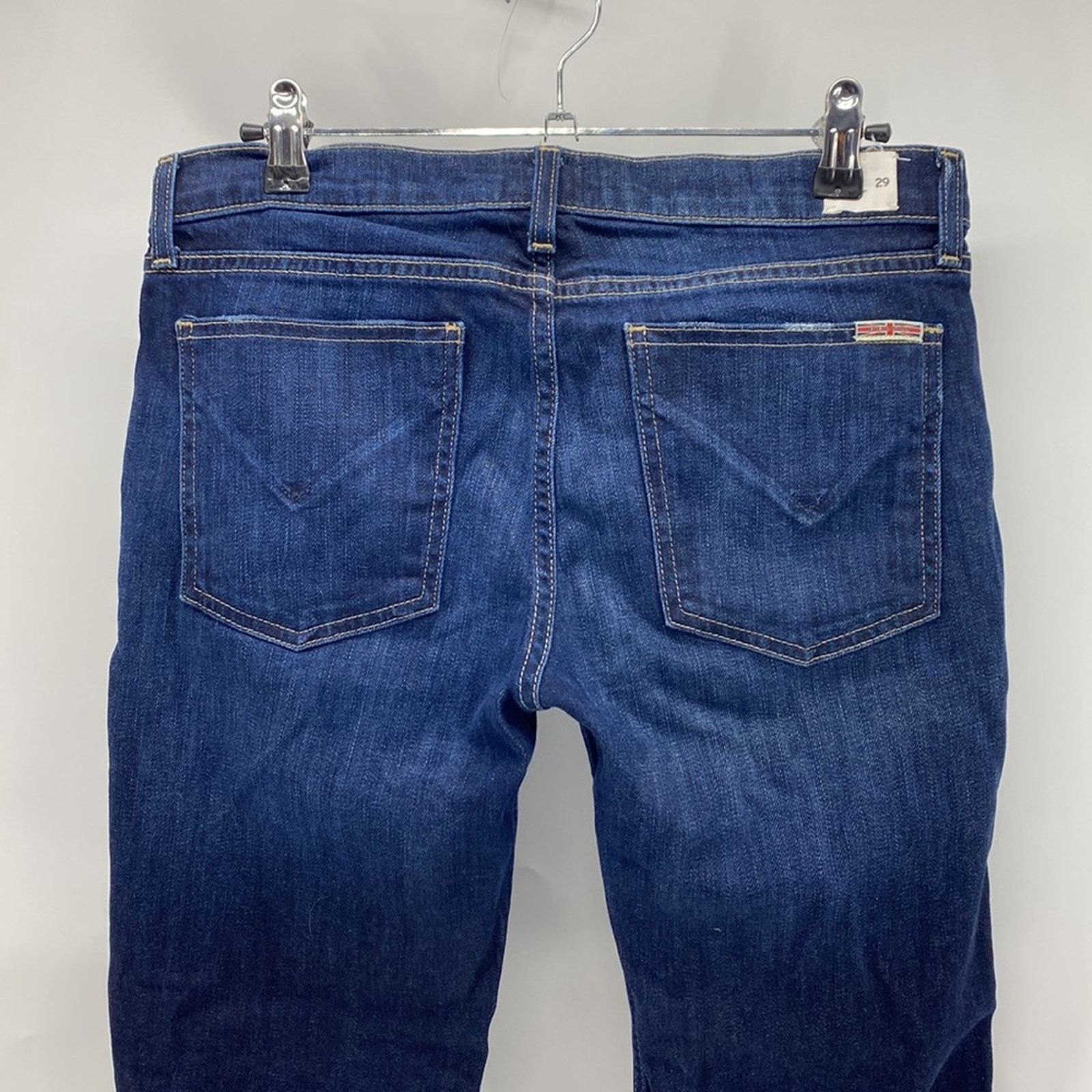Hudson Hudson crop muse skinny with 5” cuff dark wash low rise Size 29" - 6 Thumbnail