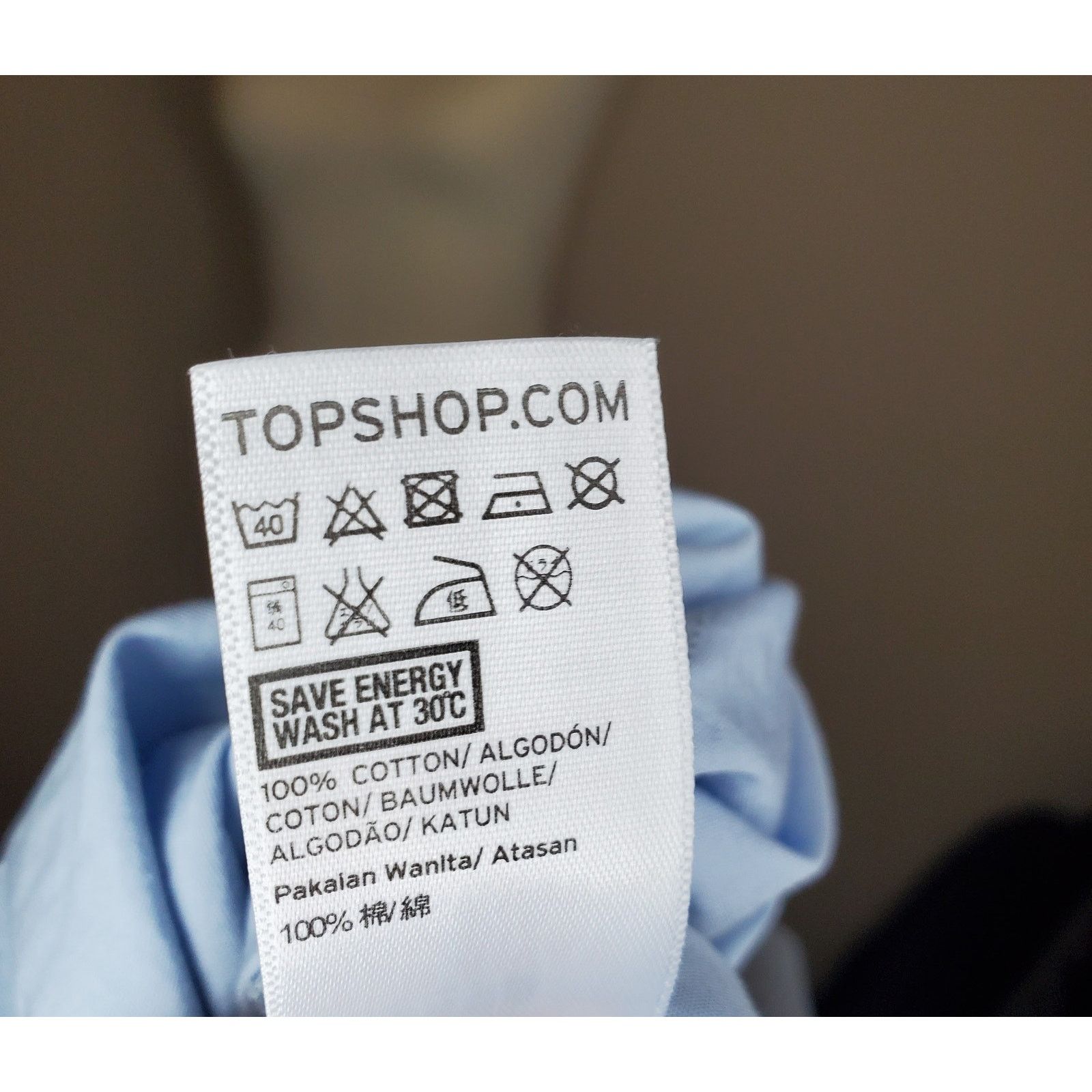 Topshop Topshop Blue Cold Shoulder Ruffle Top 4 Size S / US 4 / IT 40 - 8 Thumbnail