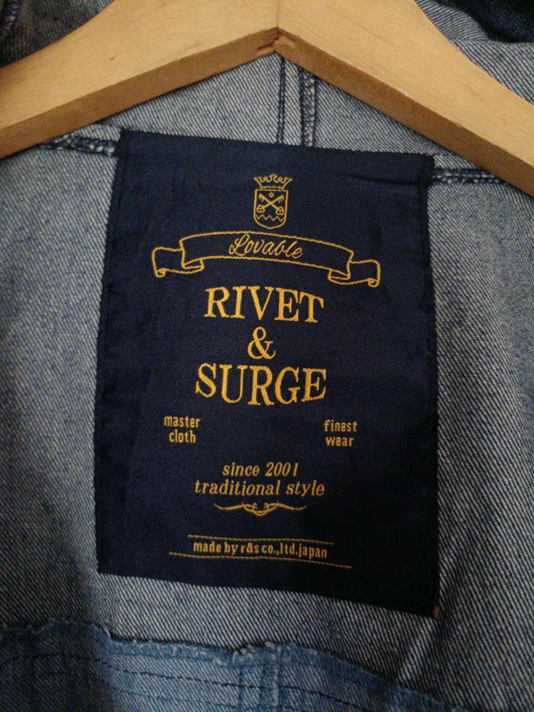 Japanese Brand Rivet & surge patches denim streetwear coat Size US XL / EU 56 / 4 - 9 Thumbnail