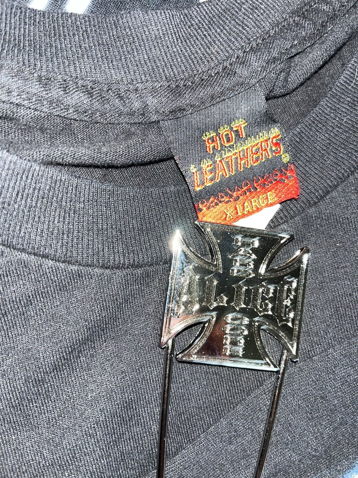 If Six Was Nine Crazy Y2K Faded Thrashed ERD Grunge Flames Knives Skull Tee Size US XL / EU 56 / 4 - 4 Thumbnail