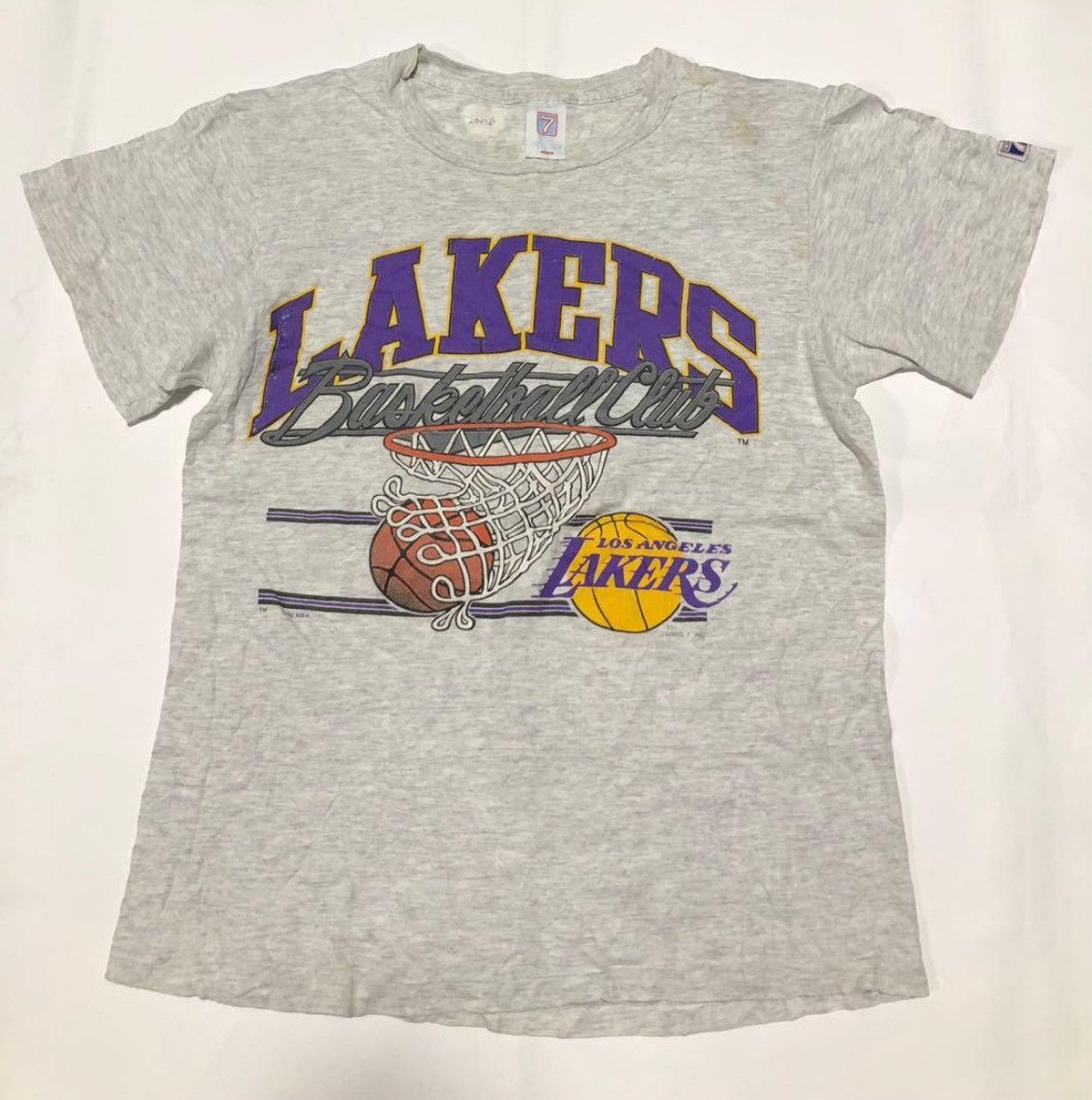 NBA × Vintage RARE‼️Lakers Basketball x Vintage 90s T shirt Size US M / EU 48-50 / 2 - 1 Thumbnail