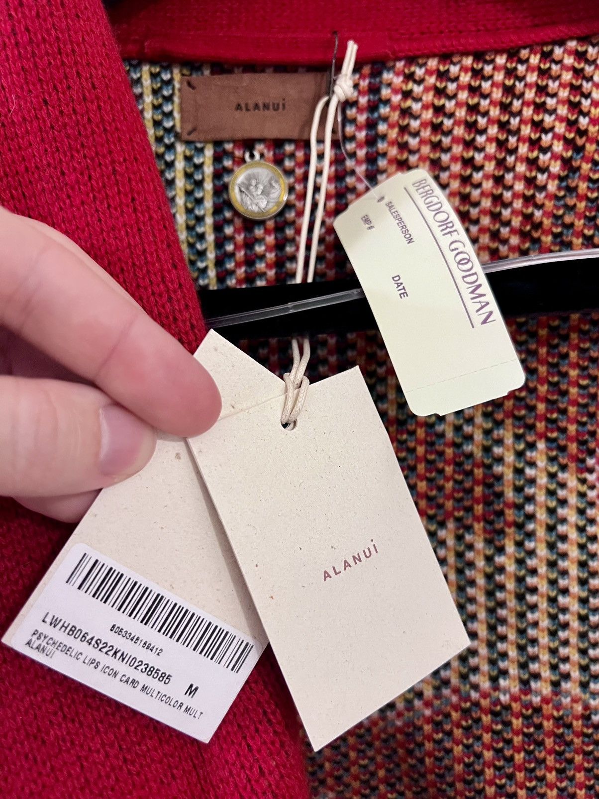 Alanui RARE $3,720 Cashmere Rolling Stones Cardigan Size ONE SIZE - 14 Thumbnail