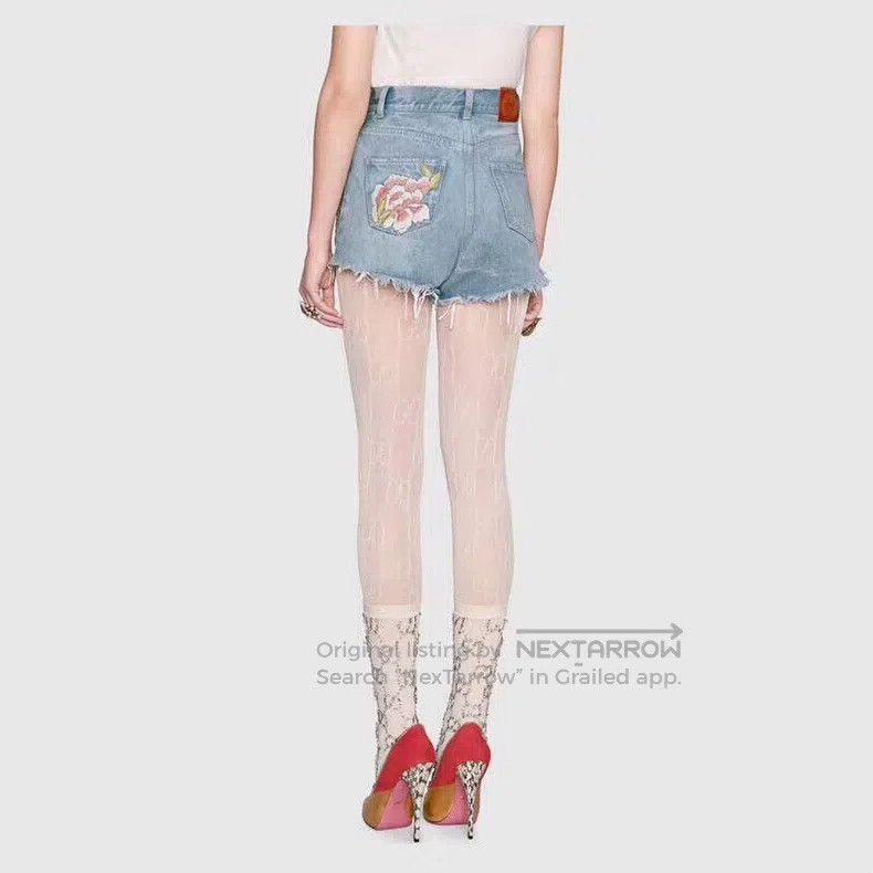 Gucci Gucci Vintage high-waisted gold thread heavy industry embr Size 27" / US 4 / IT 40 - 3 Thumbnail