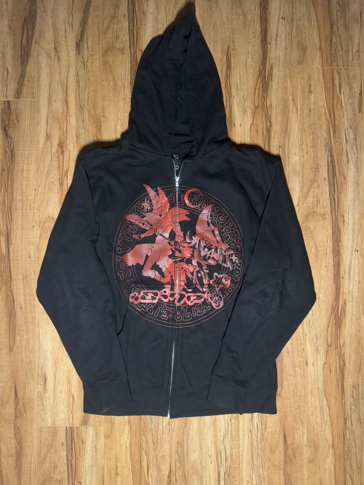 Designer × Vintage Dark Magician and Dark Magician Girl Hoodie Size US M / EU 48-50 / 2 - 1 Thumbnail