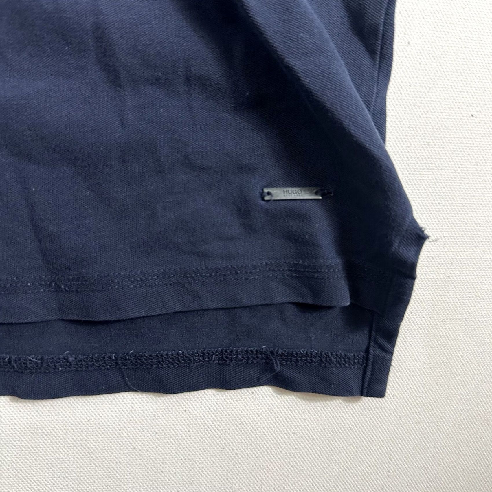 Hugo Boss HUGO BOSS Polo Shirt S/S Regular Fit Blue Mens Size Large Pima Cotton Size US L / EU 52-54 / 3 - 3 Thumbnail