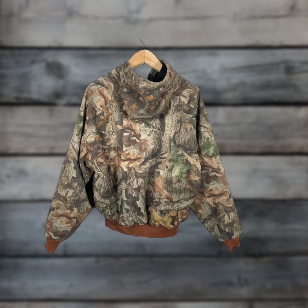 Walls VINTAGE Walls Outdoor Camouflage Bomber Jacket Men's XL Green Size US XL / EU 56 / 4 - 1 Thumbnail
