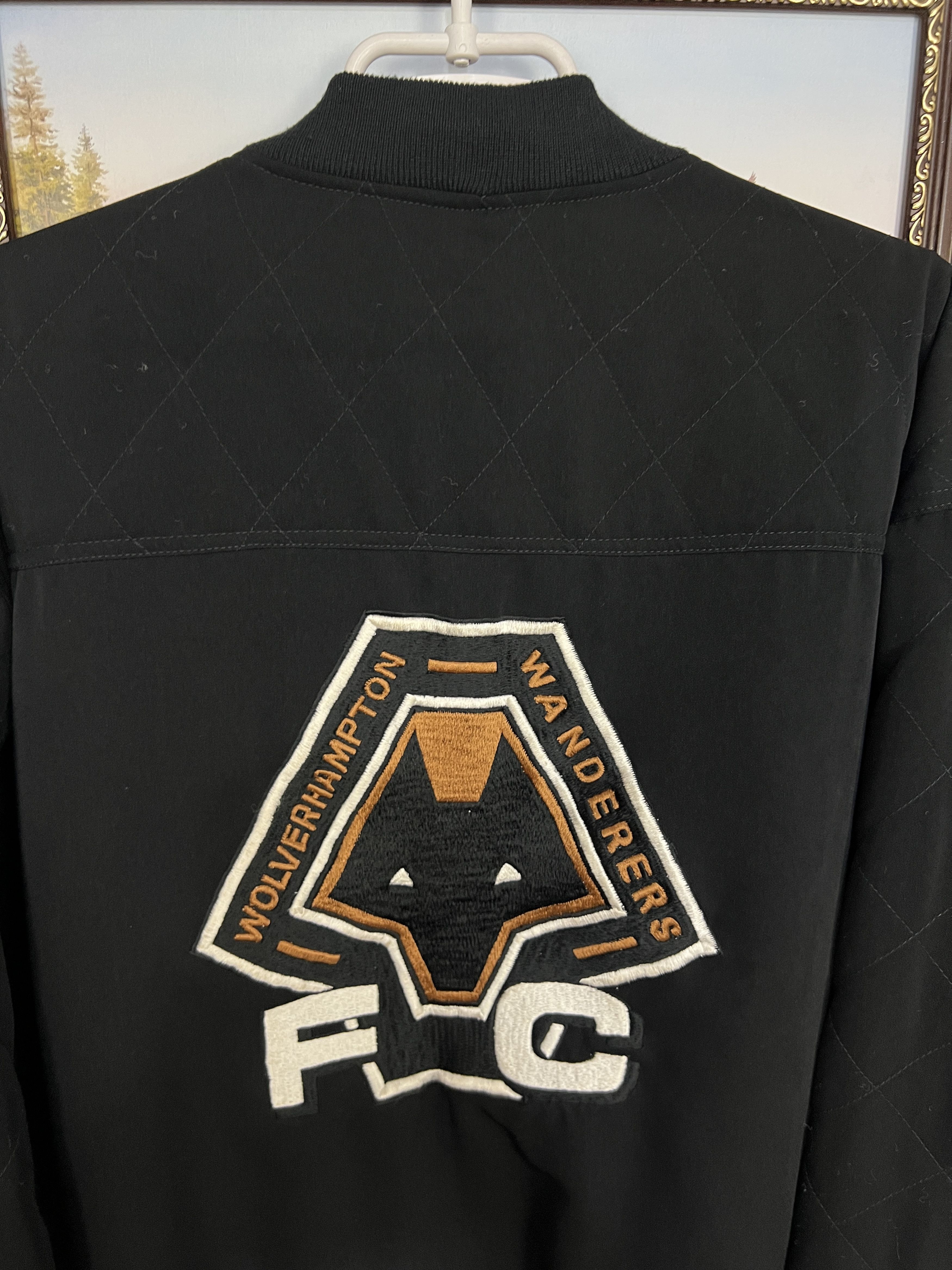 Puma Vintage Wolverhampton Wanderers Football Jacket Bomber Size US XXL / EU 58 / 5 - 9 Thumbnail
