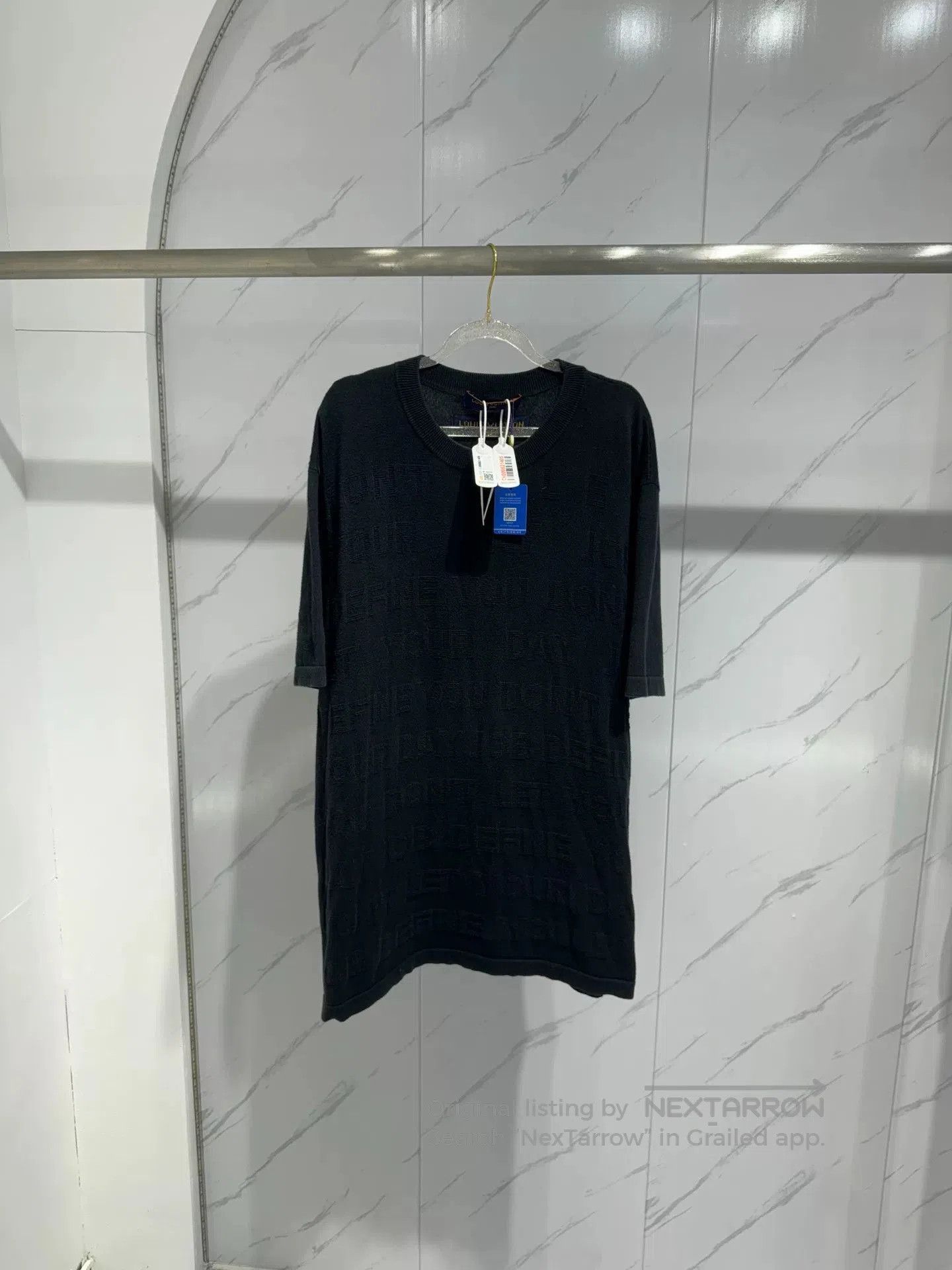 Louis Vuitton Louis Vuitton Black Short Sleeve T. Size US XL / EU 56 / 4 - 1 Thumbnail