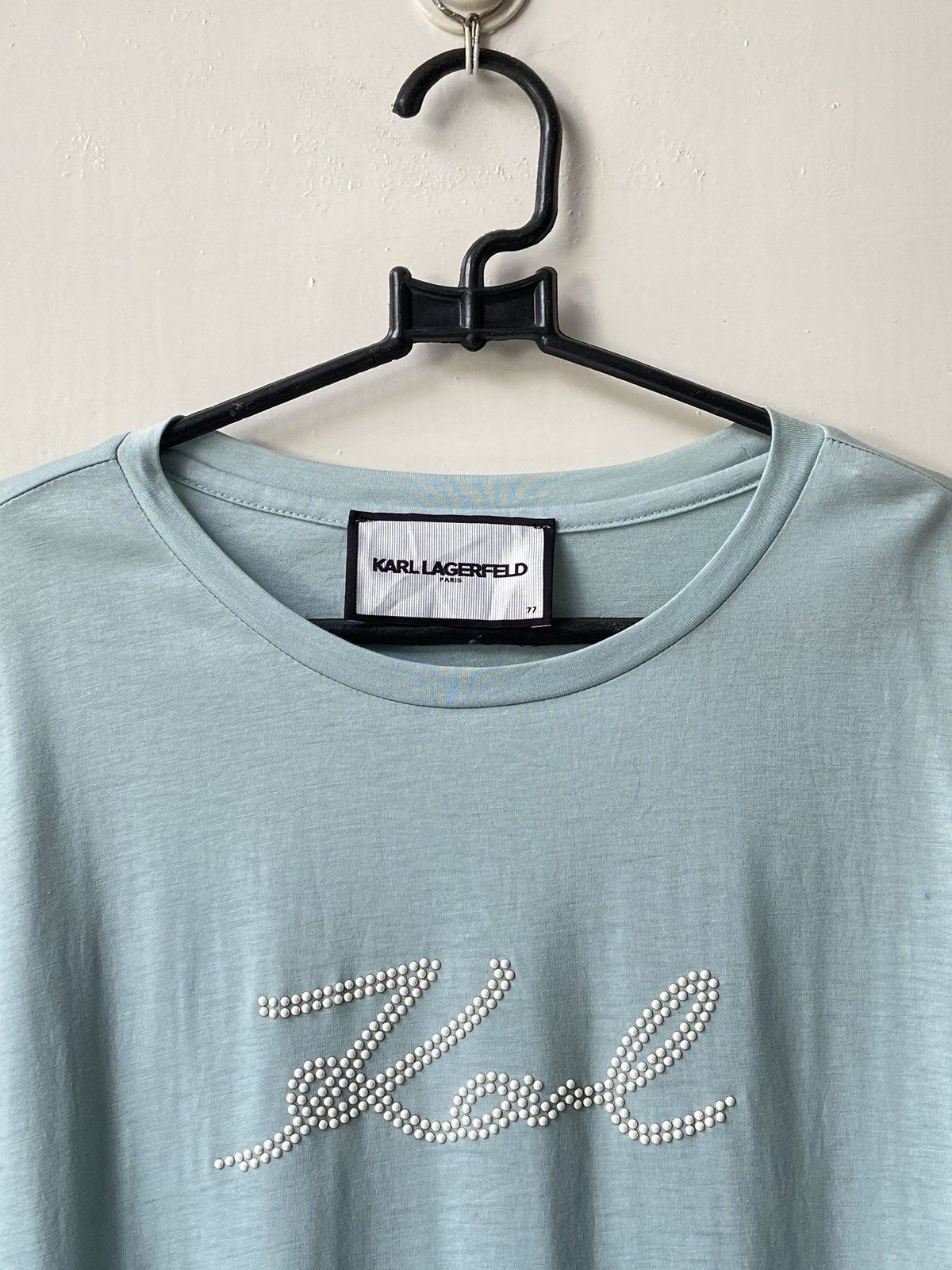 Karl Lagerfeld KARL LAGERFELD Blue T-shirt Size US S / EU 44-46 / 1 - 4 Thumbnail
