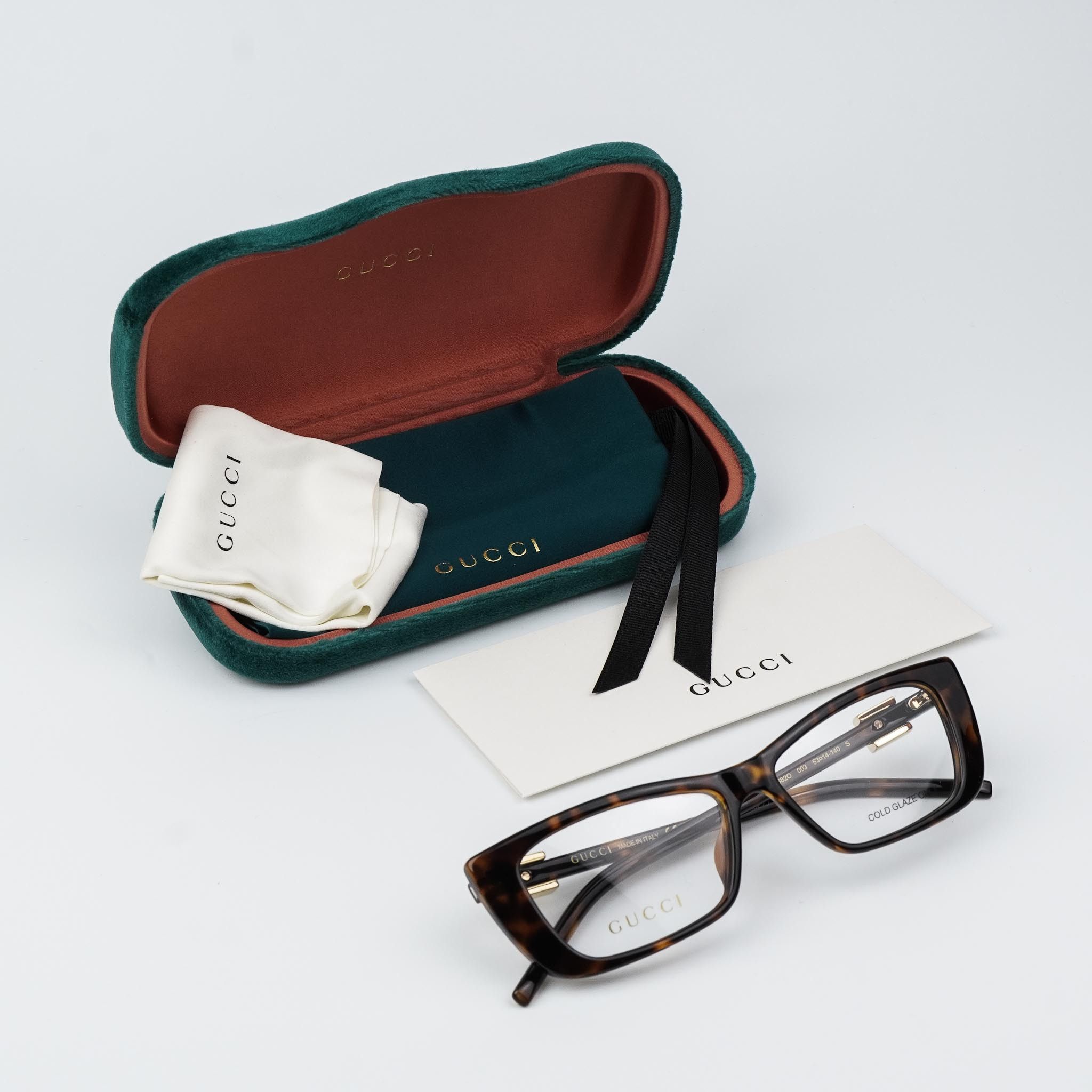 Gucci Gucci Women Eyeglasses Havana Cat Eye GG1682O 003 BRAND NEW Size ONE SIZE - 9 Thumbnail