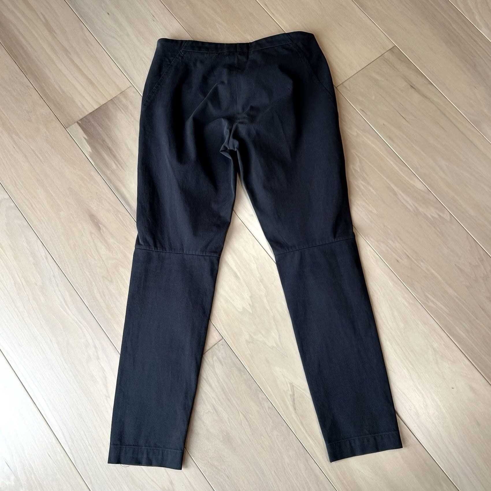 Brunello Cucinelli Brunello Cucinelli Slim Straight Cotton Trousers Distressed Womens USA 6 Size 28" / US 6 / IT 42 - 5 Thumbnail