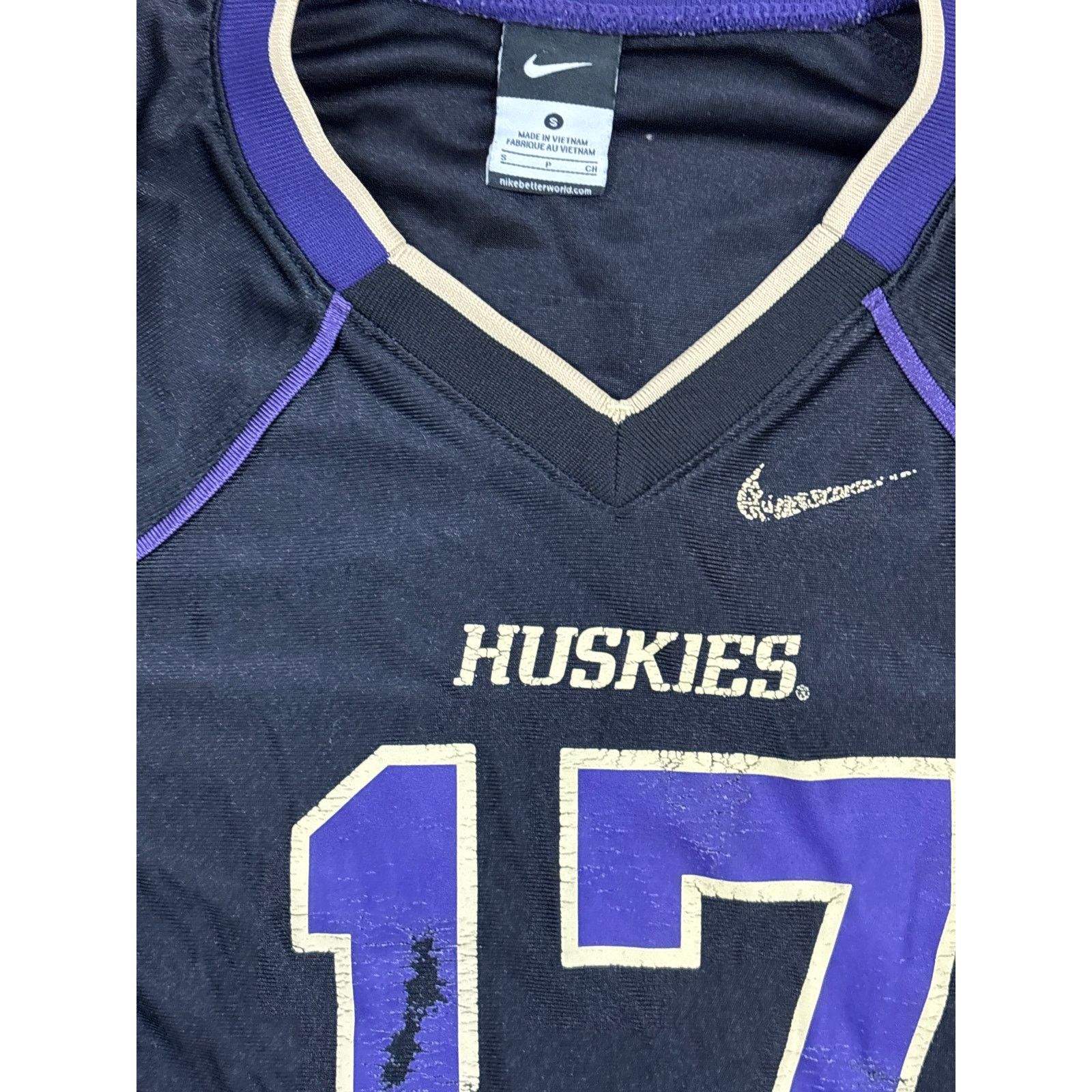 Nike Nike Team Washington UW Huskies Jersey 17 football Small Size US S / EU 44-46 / 1 - 3 Thumbnail