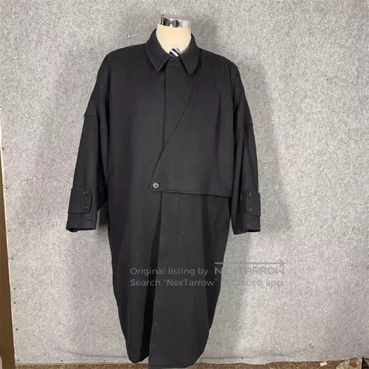Y's Y's Irregular runway style fake two-piece Cape long wool c Size US XXL / EU 58 / 5 - 1 Thumbnail
