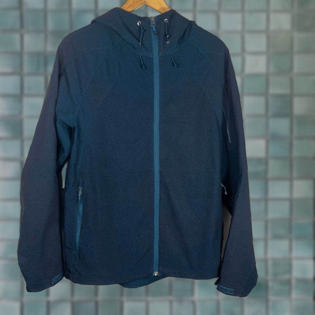 Vintage VINTAGE REI McCone Soft-Shell Jacket Men M Water Repellent Green Purple Full Zip Hood Pockets 27" Length Size US M / EU 48-50 / 2 - 1 Thumbnail