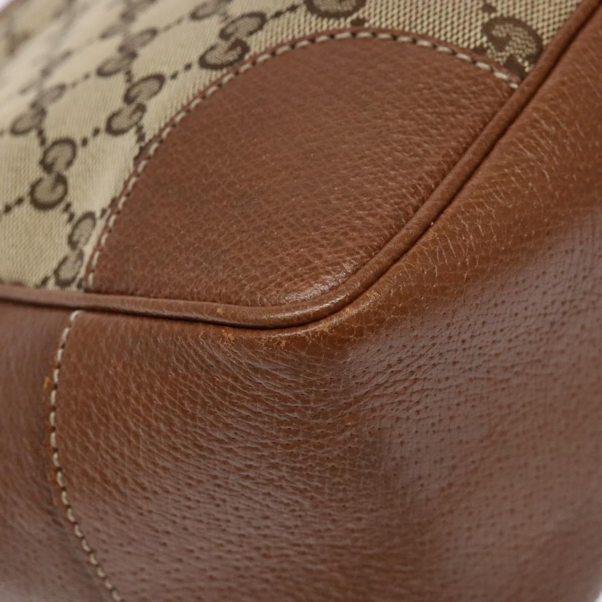 Gucci GUCCI GG Canvas Hand Bag Beige Gold Size ONE SIZE - 12 Thumbnail