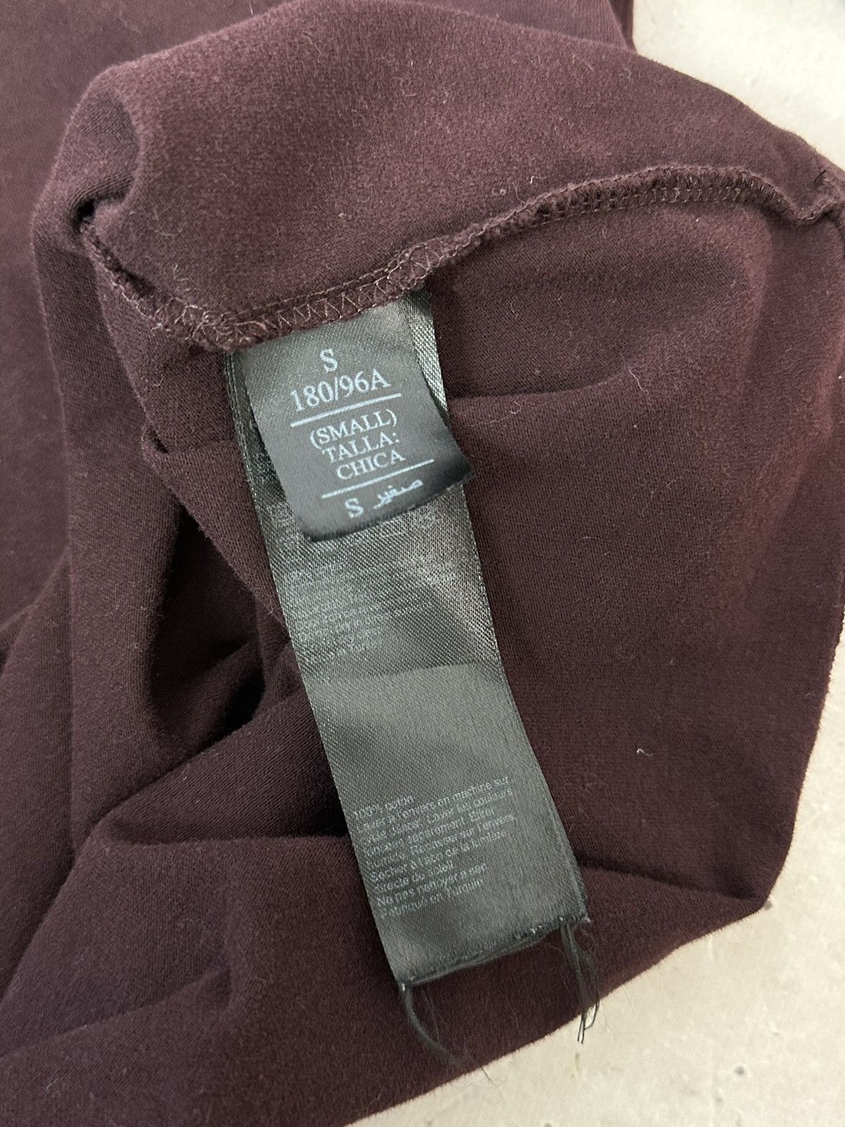 Allsaints Allsaints Brace Crew Neck Cotton Burgundy Men’s Long Sleeve Size US S / EU 44-46 / 1 - 9 Thumbnail