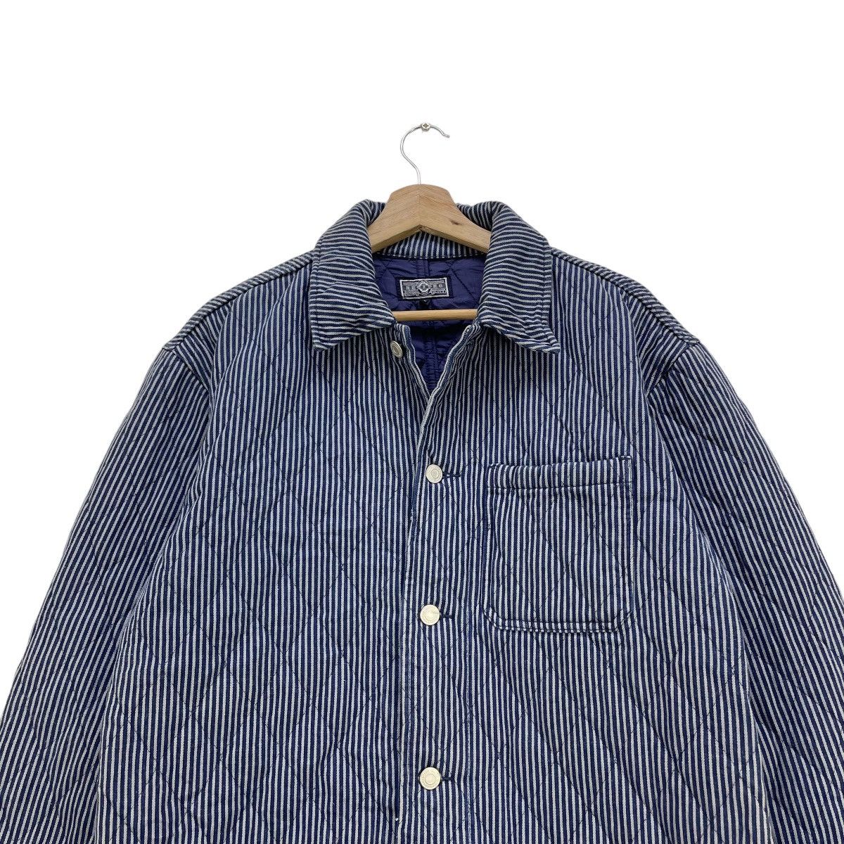 Japanese Brand Hikory Stripe Recipro Jacket Quilted Size US M / EU 48-50 / 2 - 3 Thumbnail