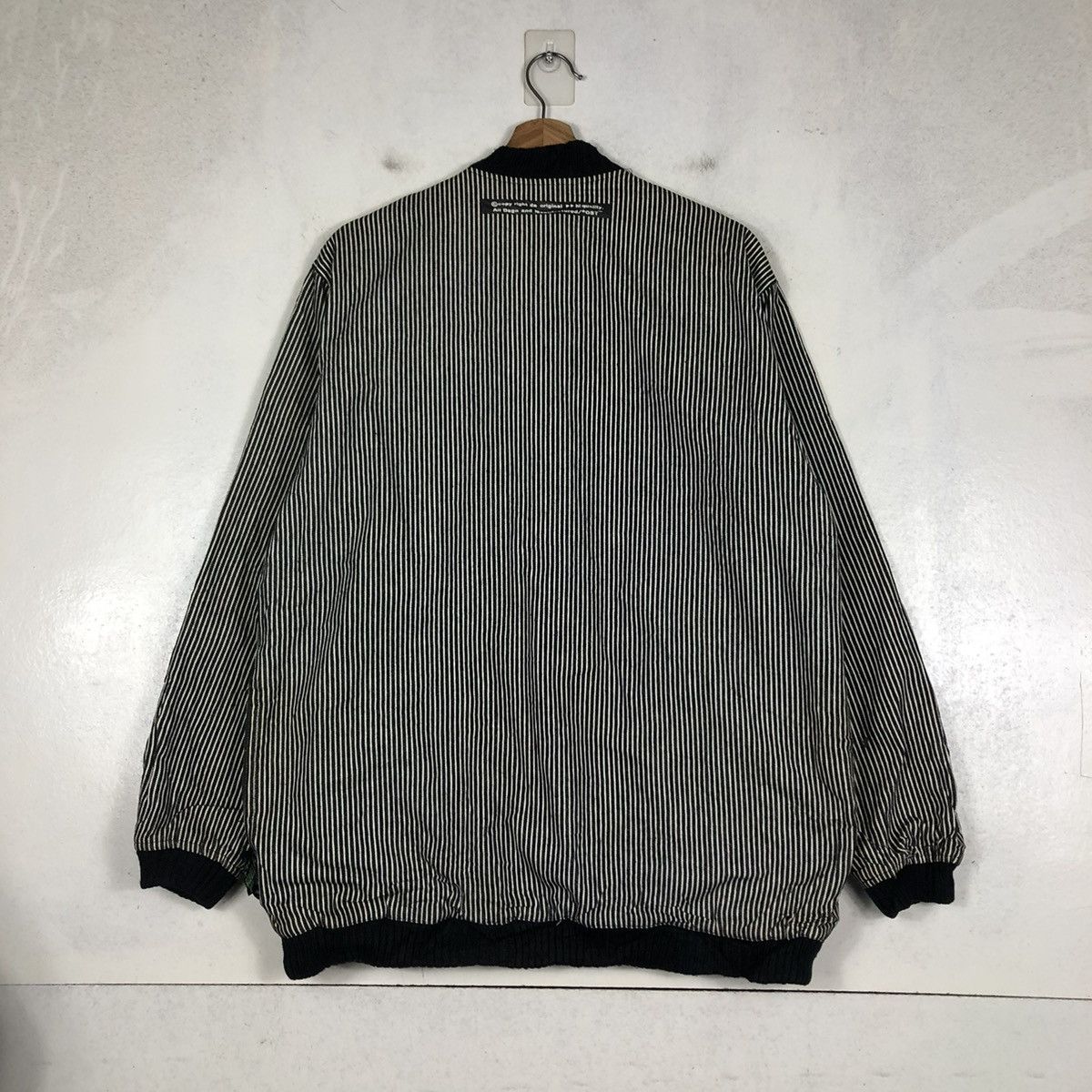 Japanese Brand × Vintage 📌VINTAGE BOMBER JACKET HICKORY OUT OF SIGHT ISSEY MIYAKE Size US M / EU 48-50 / 2 - 10 Thumbnail