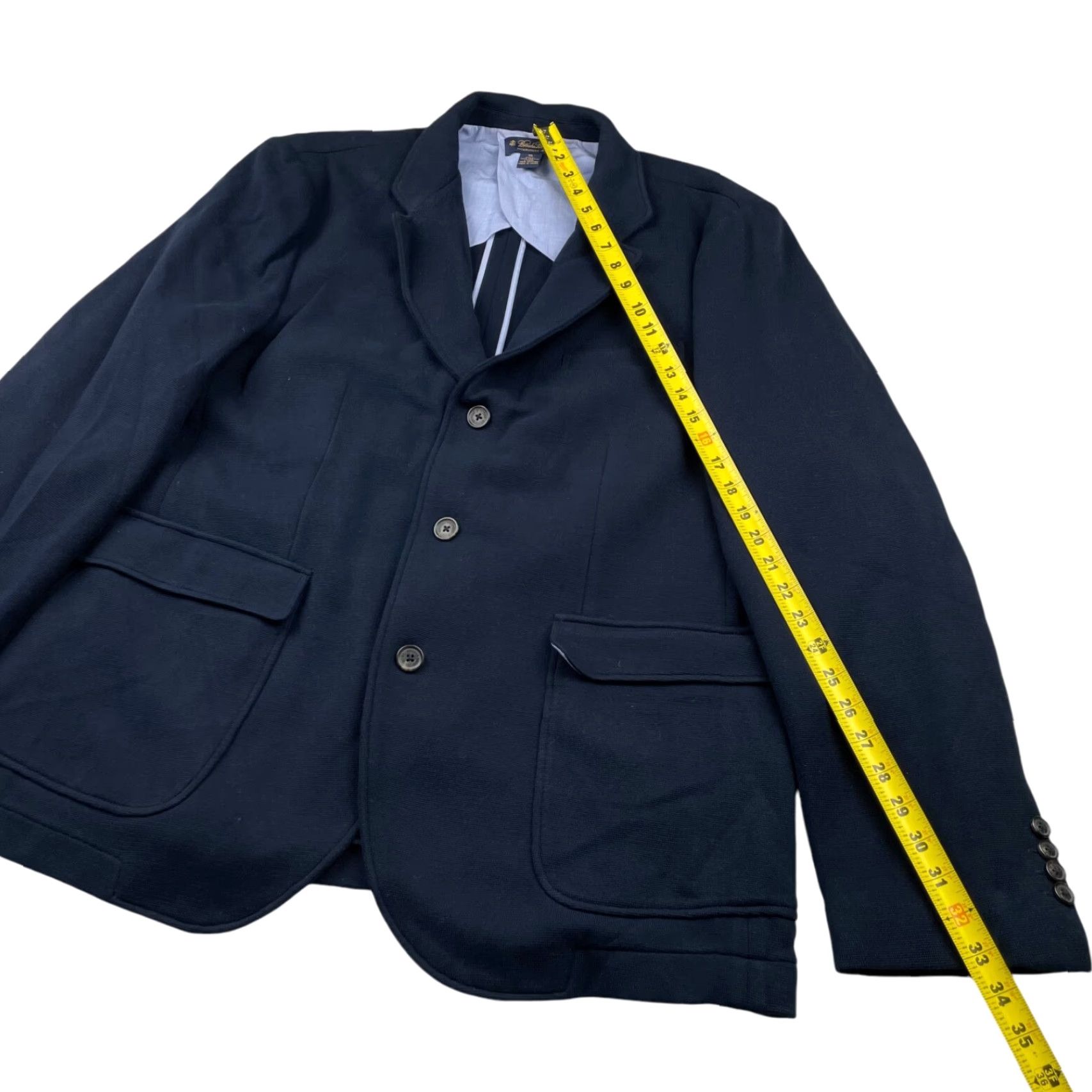 Brooks Brothers Brooks Brothers Men’s Knit Cardigan Blazer Navy Blue 3-Button 100% Cotton XL 46R Mens Jacket Blazer Cardigan Size US M / EU 48-50 / 2 - 7 Thumbnail