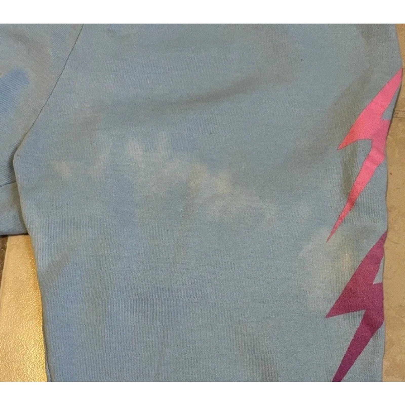 Aviator Nation Aviator Nation Sweatpants Faded Lightning Bolt Blue S USA Women Size 28" / US 6 / IT 42 - 4 Thumbnail