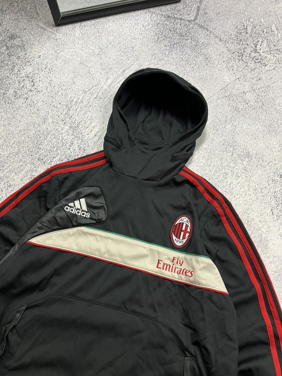 Adidas Adidas Milan Italy Football Ninja🥷 Hoodie Blockcore Hype Y2k Size US M / EU 48-50 / 2 - 4 Thumbnail