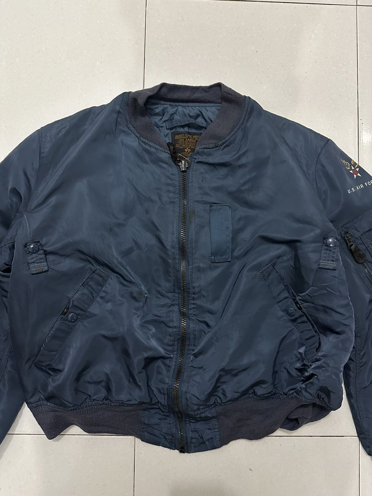 Alpha Industries VTG Alpha Industries MA-1 Bomber Jacket Size US L / EU 52-54 / 3 - 5 Thumbnail