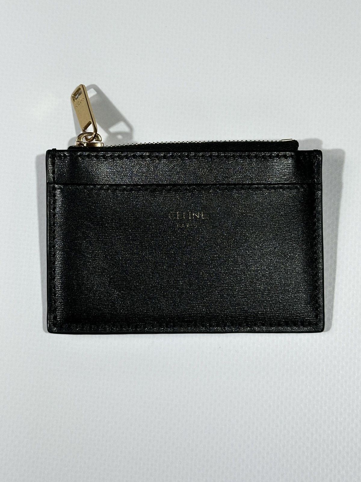 Celine CELINE Card Holder Wallet Leather Triomphe Italy Accessory Size ONE SIZE - 3 Thumbnail