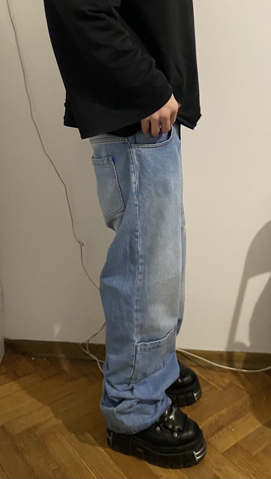 1017 ALYX 9SM Oversized denim cargo pants 1017 ALYX 9SM Size US 32 / EU 48 - 4 Thumbnail
