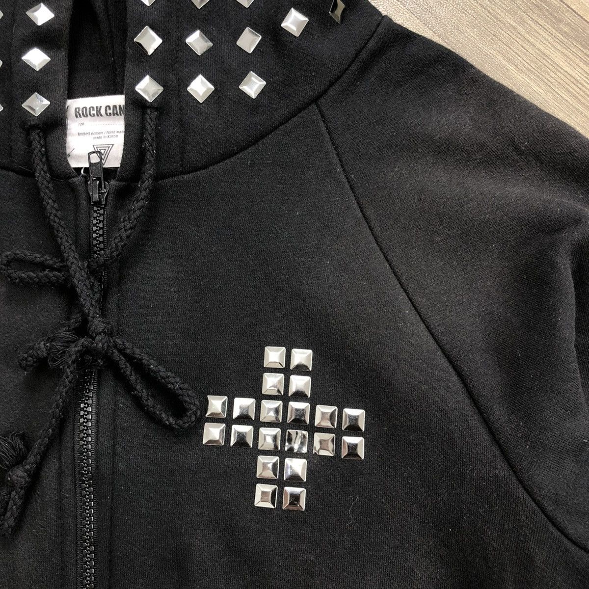 If Six Was Nine × Japanese Brand × Le Grande Bleu (L.G.B.) 2000s Rock Candy Studded Goa Lgb Punk Style Zipper Hoodie Size US M / EU 48-50 / 2 - 5 Thumbnail