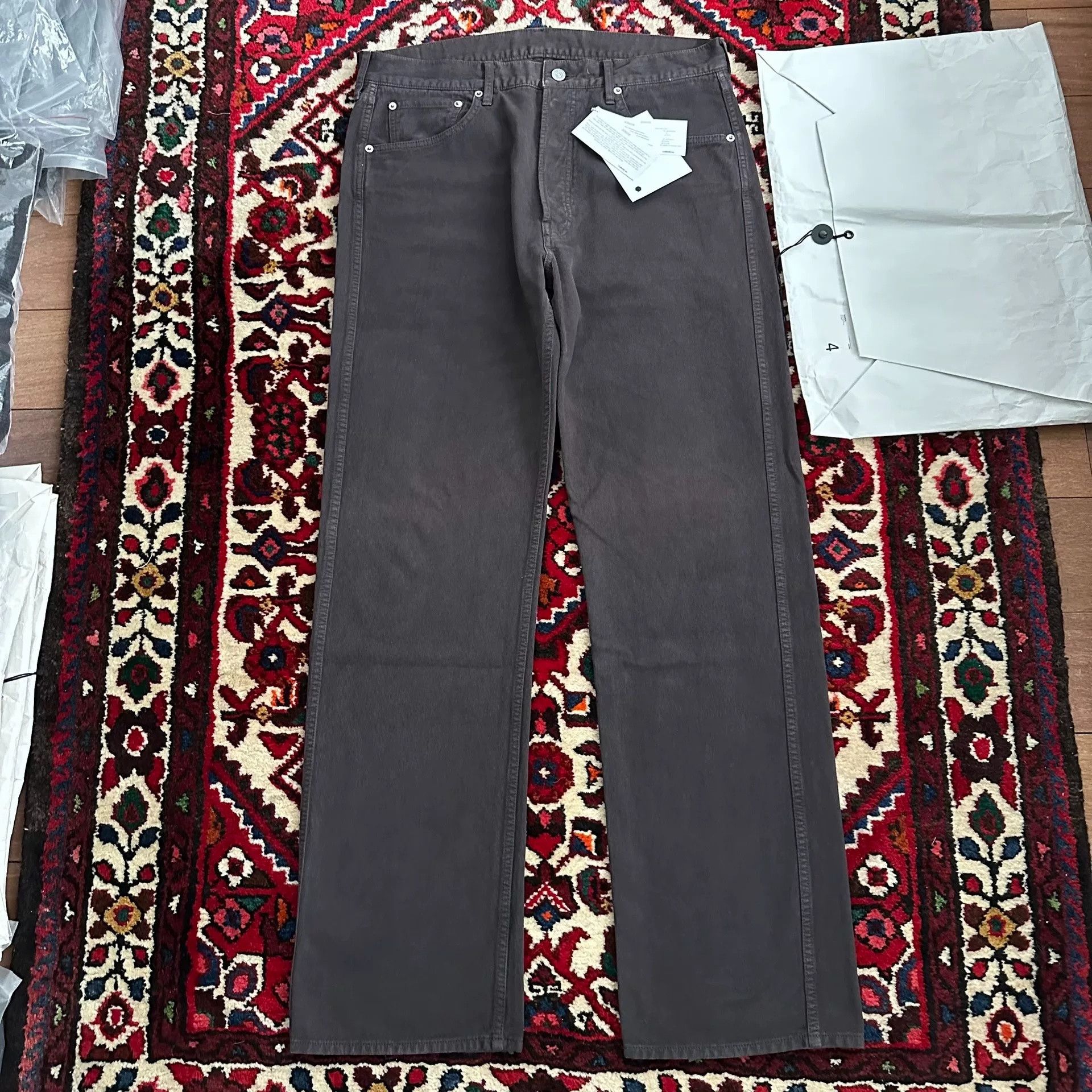 Visvim VISVIM FLUXUS 01 DMGD BLACK Pants Size US 26 / EU 42 - 2 Thumbnail