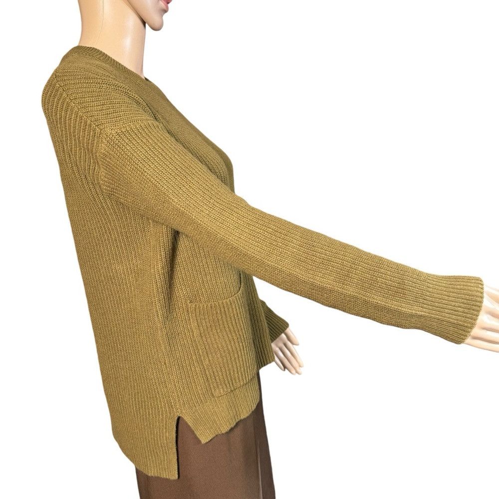 Madewell MADEWELL Patch Pocket Olive Sweater Size XS Size XS / US 0-2 / IT 36-38 - 4 Thumbnail