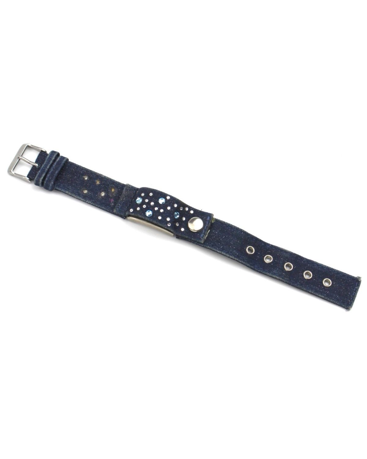 Hysteric Glamour 2000S ELITE GLITTER DENIM BLING CUFF WATCH Size ONE SIZE - 4 Thumbnail
