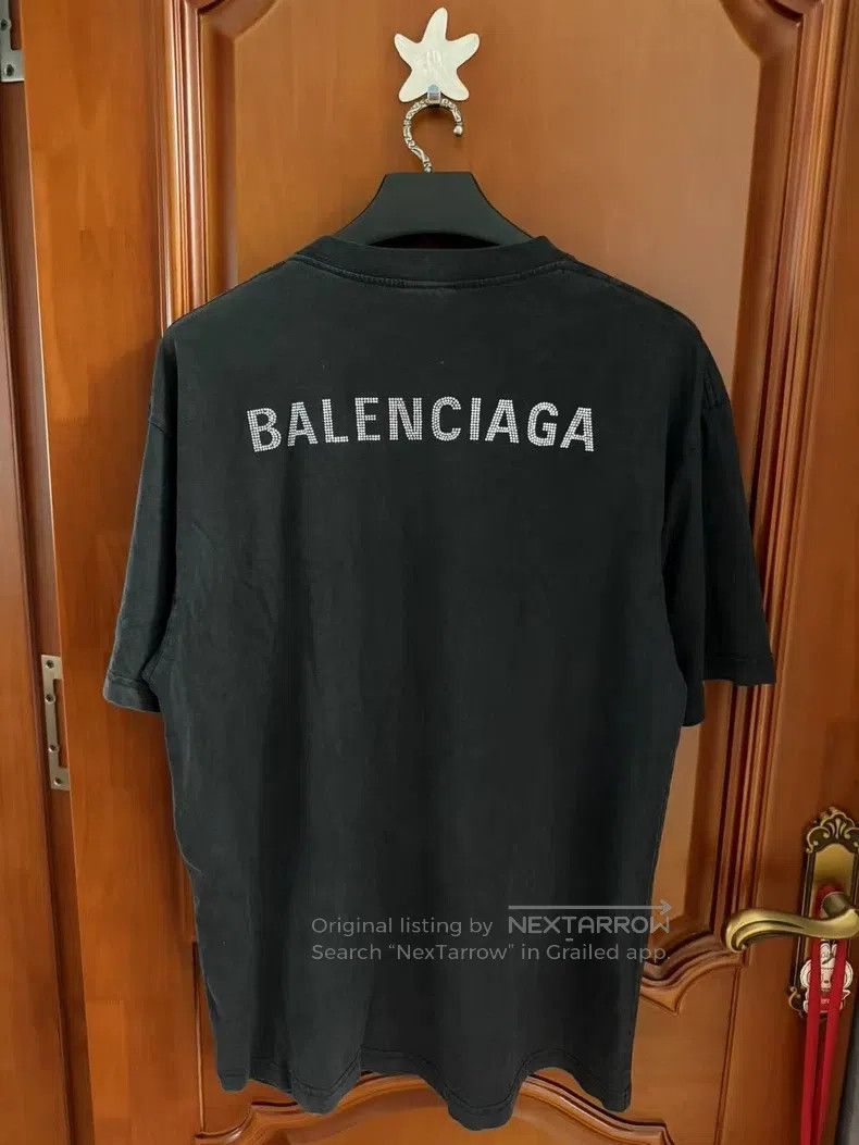 Balenciaga Balenciaga Crystal Logo Short-Sleeve Size US XS / EU 42 / 0 - 1 Thumbnail