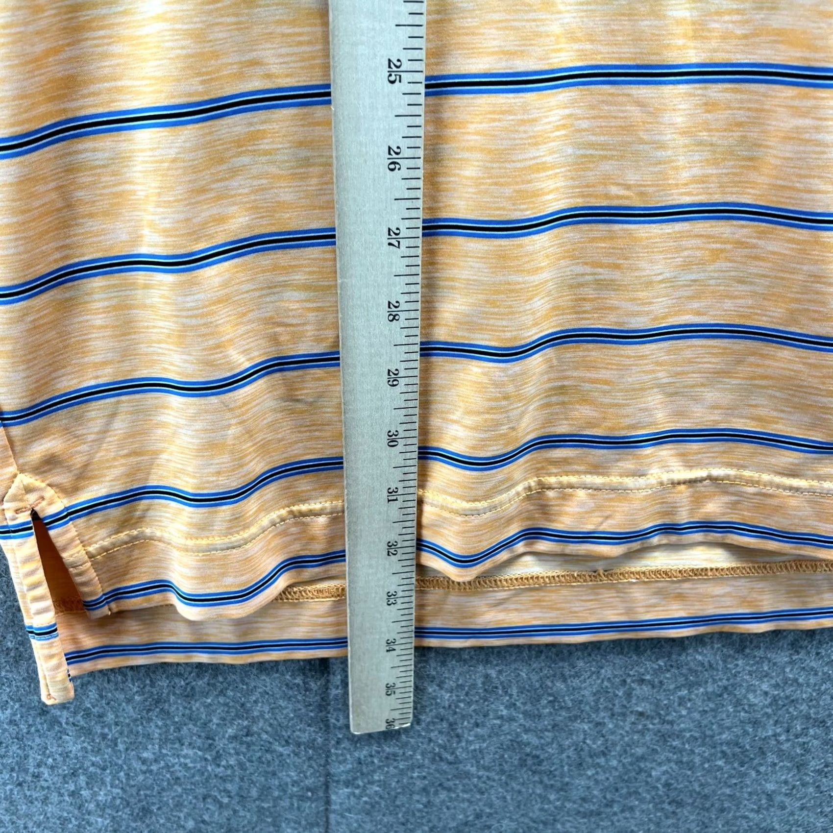 Footjoy FootJoy Polo Shirt Mens XL Yellow Blue Stripes Preppy Knit Golf Golfer Stretch Shirt Jacket? Size US XL / EU 56 / 4 - 4 Thumbnail
