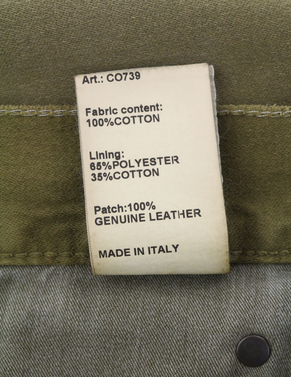 R13 BOYFRIEND 27 Olive Garment Dyed Moleskin Faded FW25 86611 Size 27" / US 4 / IT 40 - 10 Thumbnail
