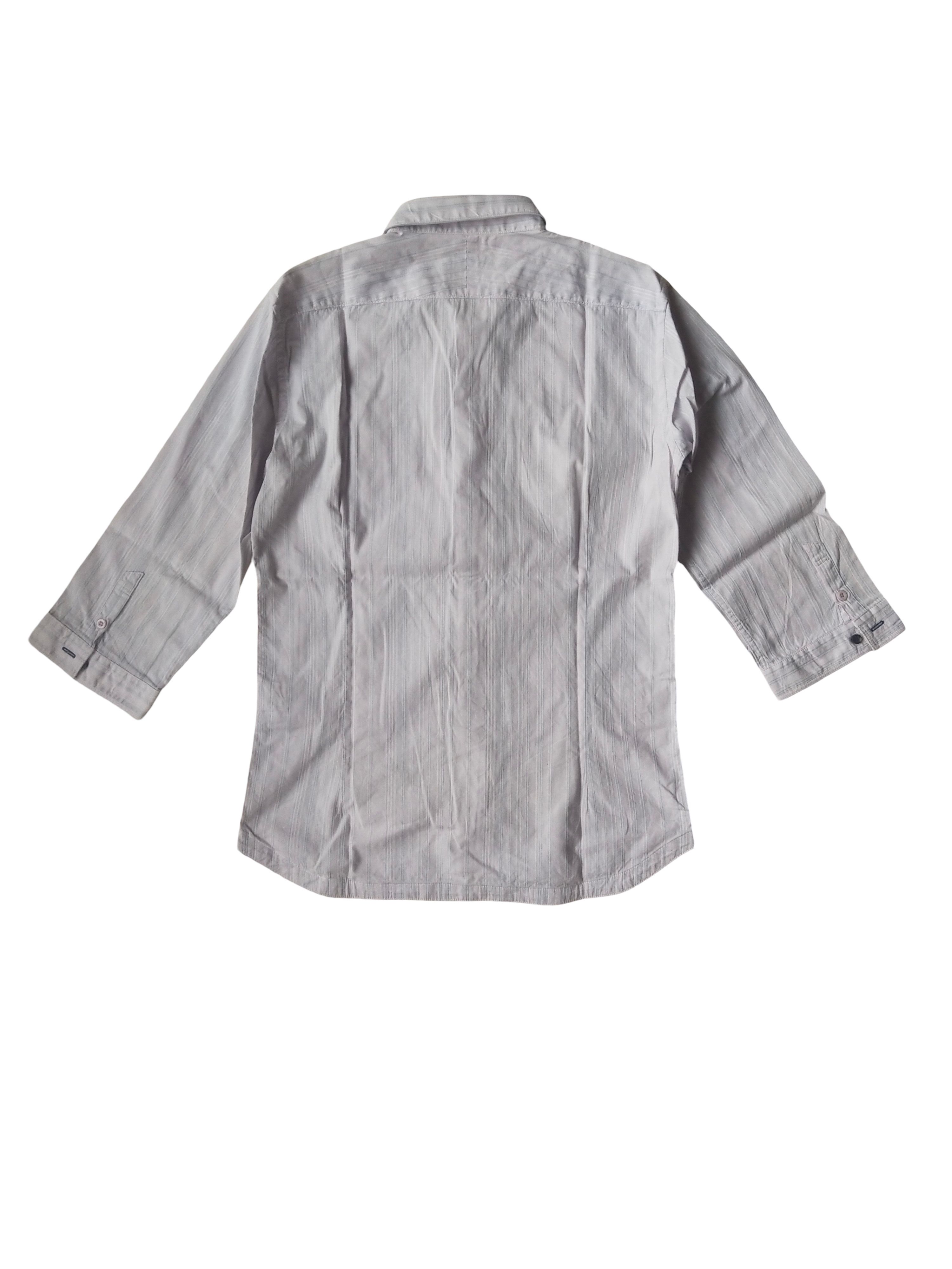 Nicole Club 2000s Nicole Club For Men 3/4 Sleeve Striped Shirt Y2K Japan Size US M / EU 48-50 / 2 - 4 Thumbnail