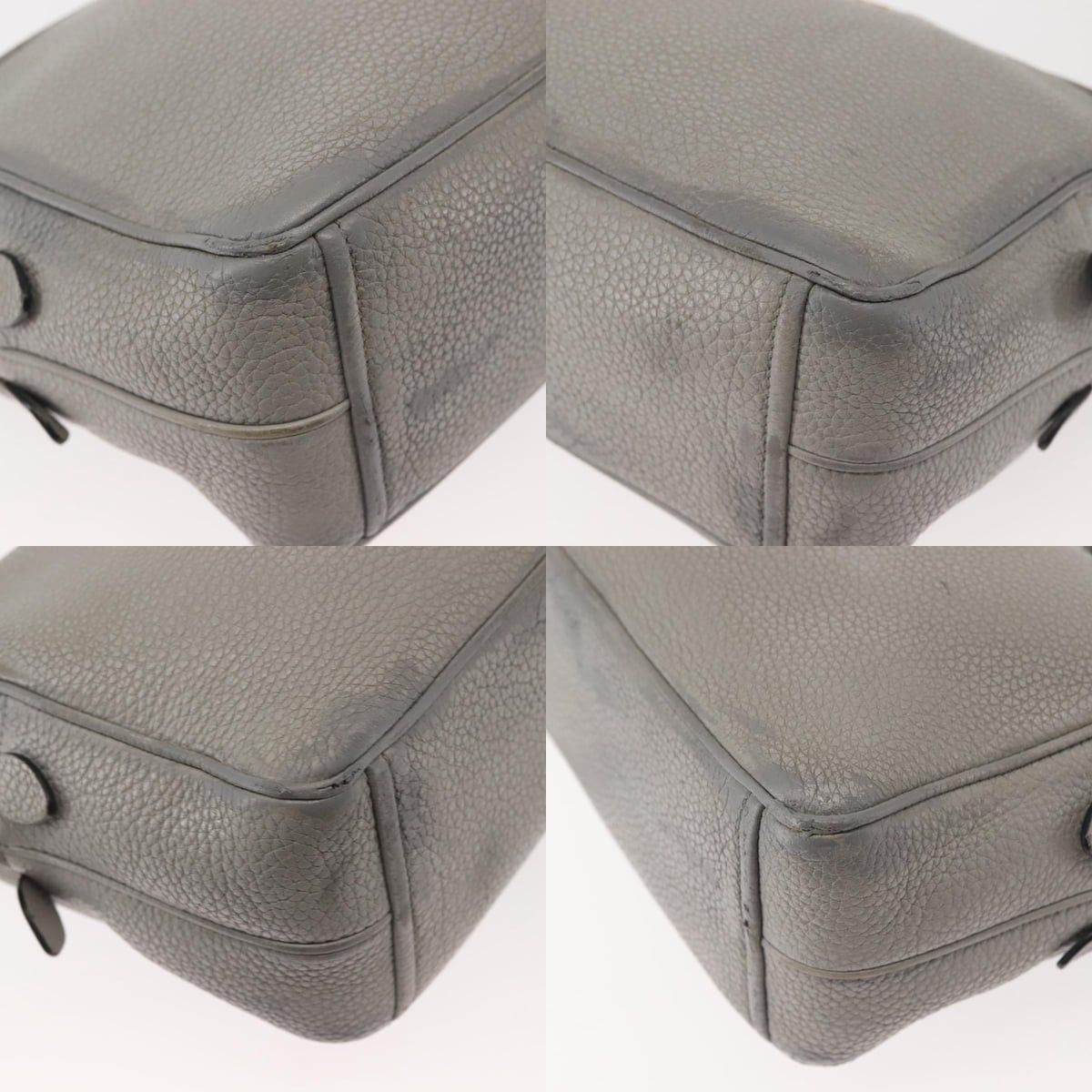Prada PRADA Shoulder Bag Leather Gray Gold Size ONE SIZE - 10 Thumbnail