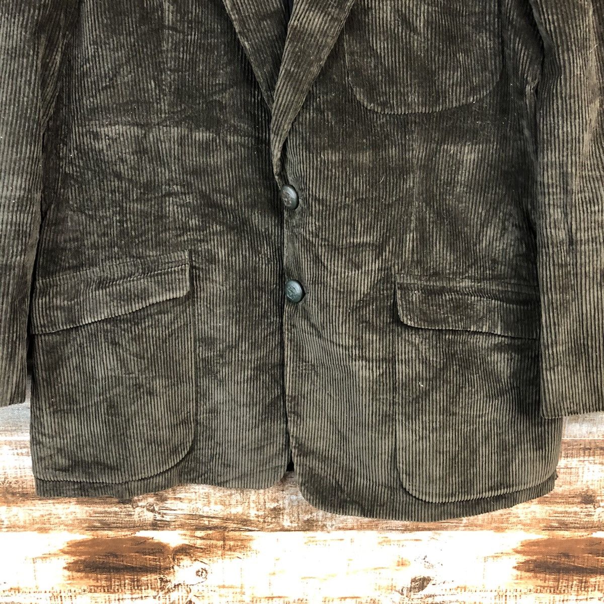 Versace Gianni Versace Dark Brown corduroy Blazzer #A2395 Size US L / EU 52-54 / 3 - 6 Thumbnail