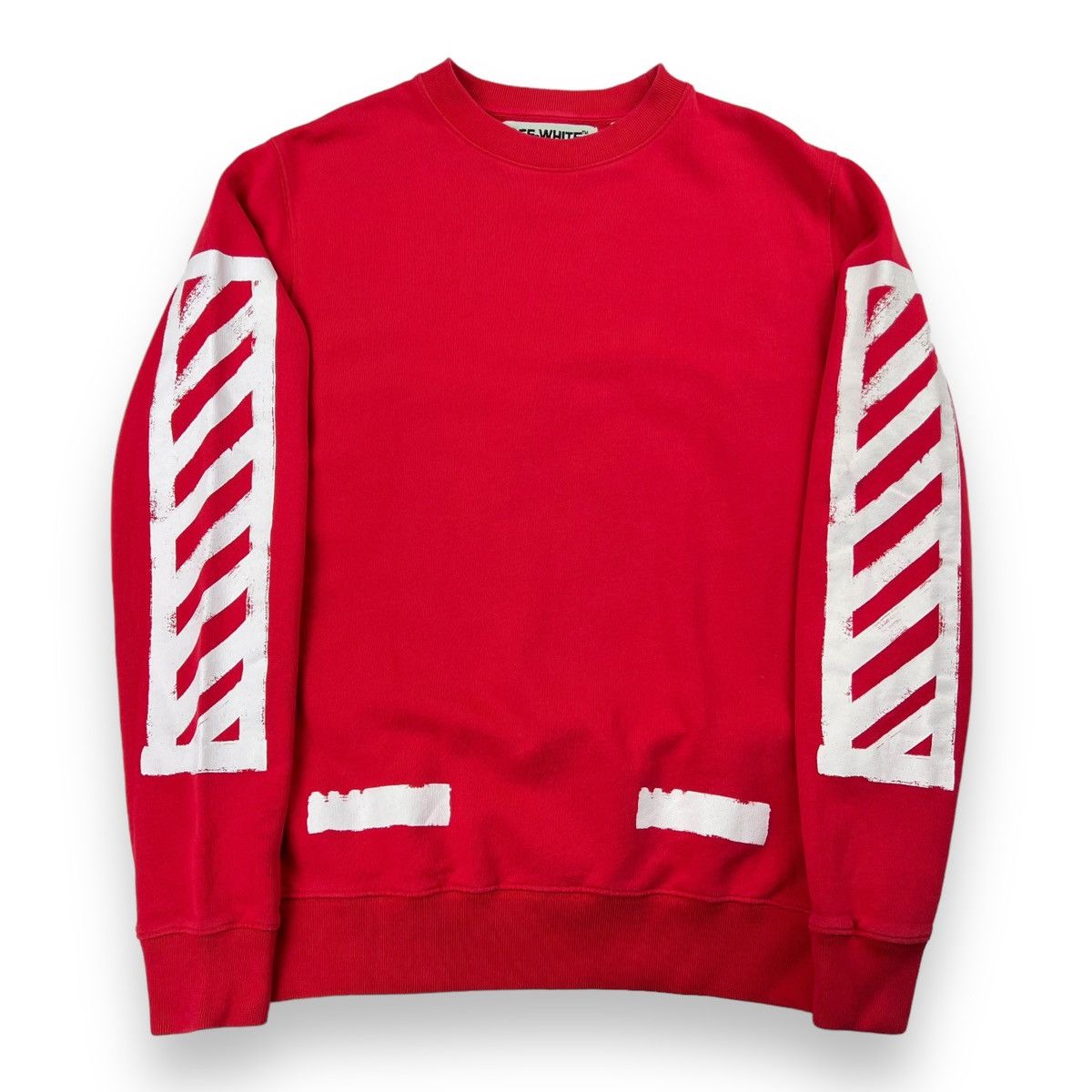 Off-White Off-White Brushed Diagonal Red Sweatshirt Size US S / EU 44-46 / 1 - 2 Thumbnail