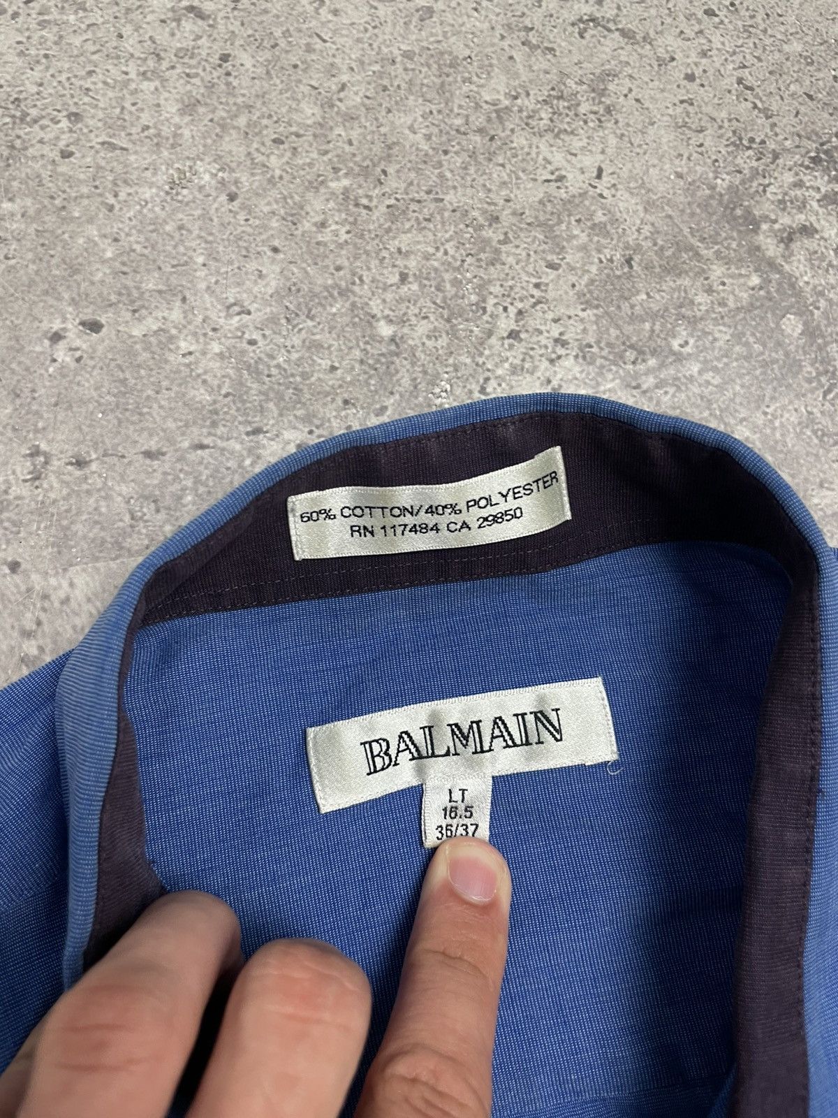 Balmain Vintage Balmain Shirt Size US XL / EU 56 / 4 - 5 Thumbnail