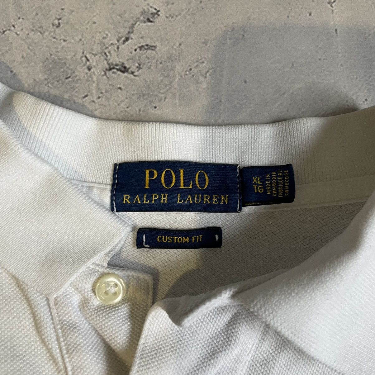 Polo Ralph Lauren × Ralph Lauren × Vintage Vintage Ralph Lauren White Polo Shirt Tee Size US XL / EU 56 / 4 - 4 Thumbnail