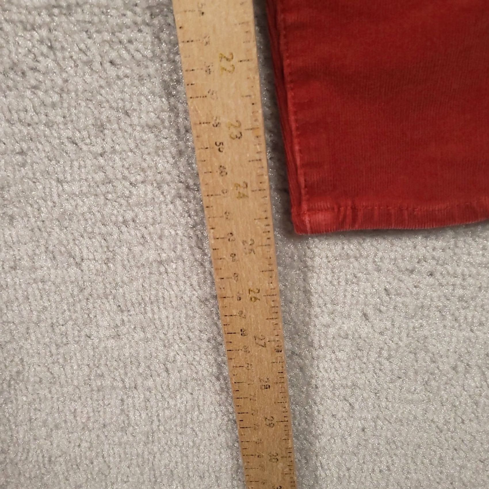 Vintage Pilcro And The Letterpress High Rise Skinny Corduroy Pants Womens 26 Red Size 26" / US 2 / IT 38 - 5 Thumbnail